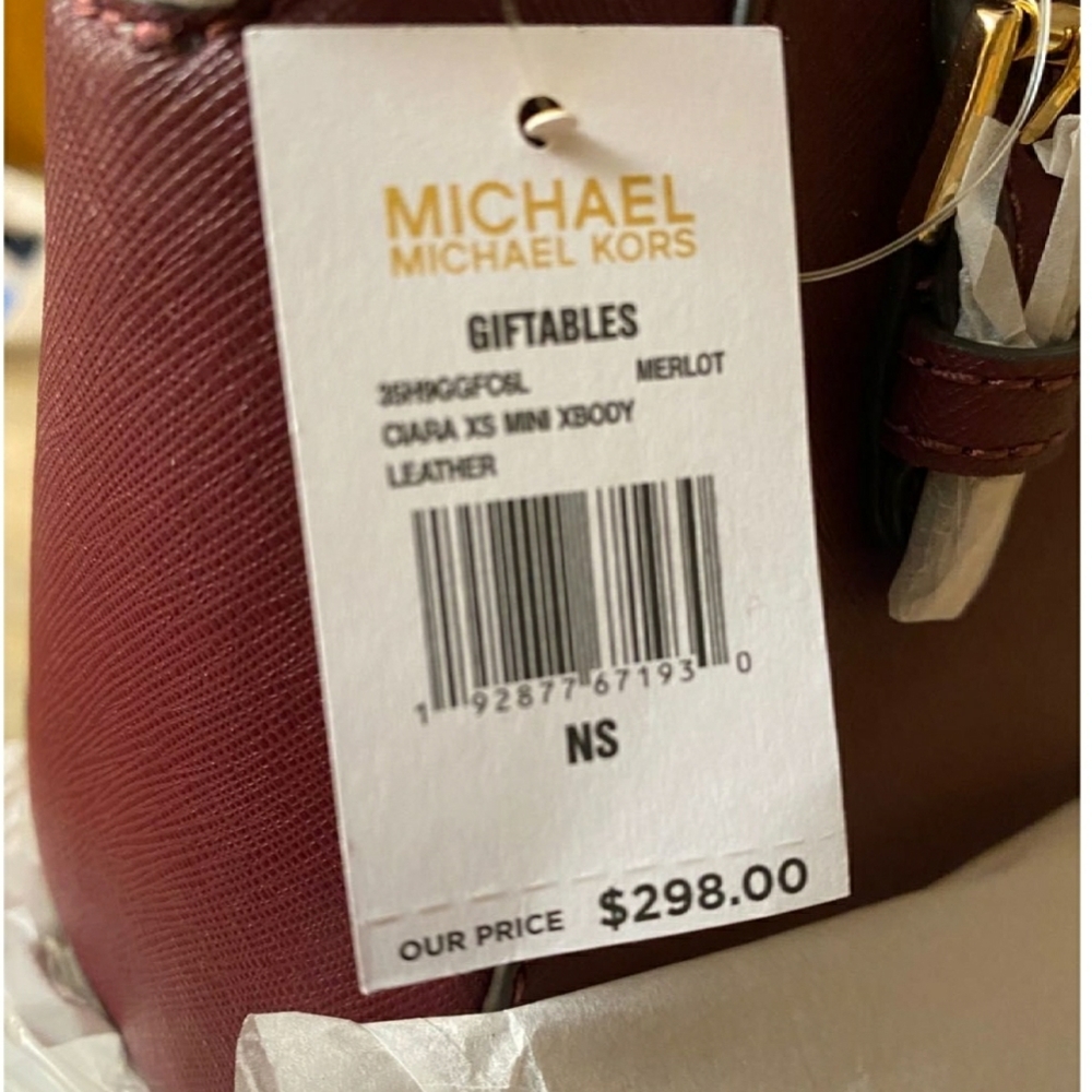 Giftables merlot Ciara crossbody Micheal Kors - Picture 2 of 9